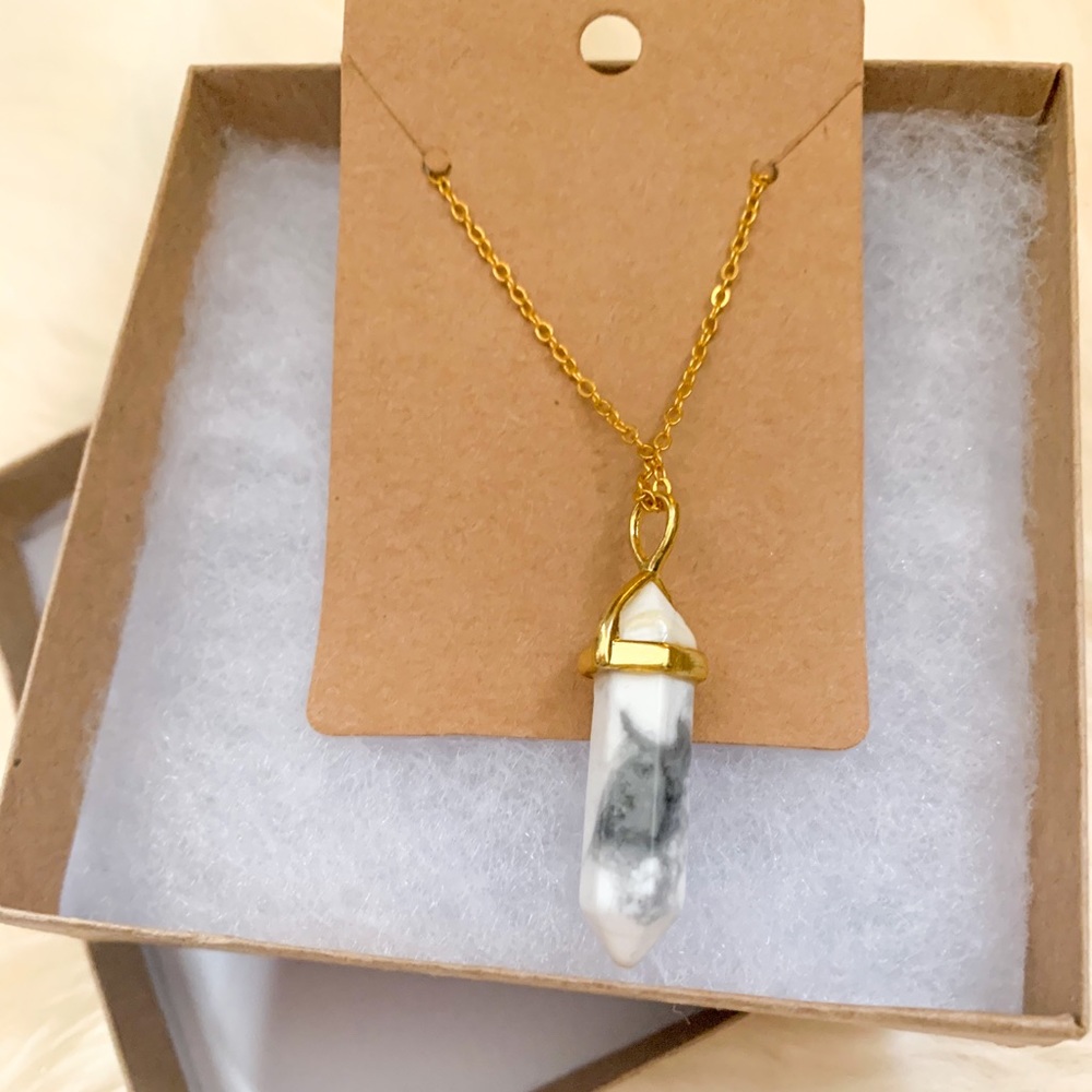 Howlite Charm Necklace